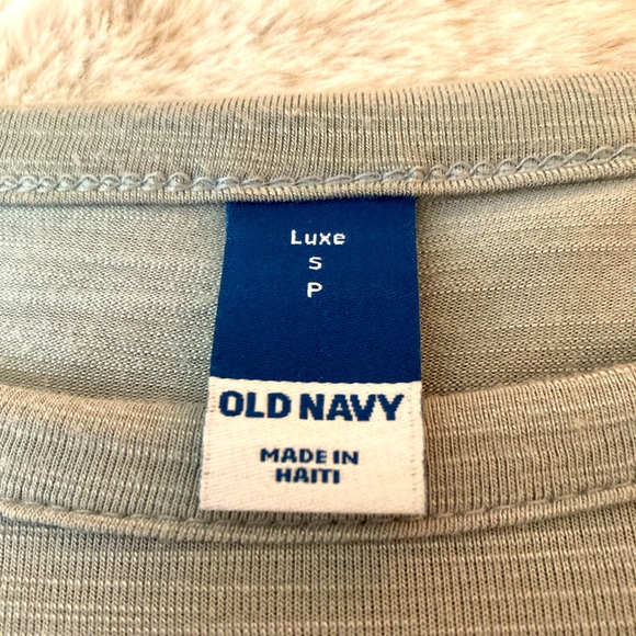 OLD NAVY ~ Luxe Tunic ~ (Small) Silver Sage Heather ~ Long Sleeve T-Shirt - Picture 6 of 9